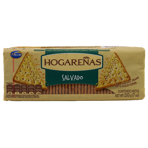 Hogarenas Crackers with Bran 7oz
