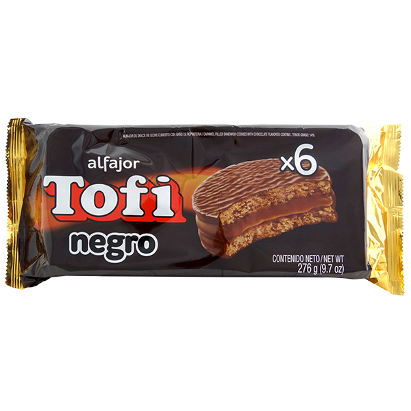 Tofi Mini Alfajor Dark Chocolate Cookie 6Pk 9.7oz