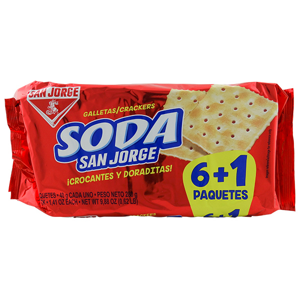 San Jorge Soda Crackers 6+1Pk 9.88oz