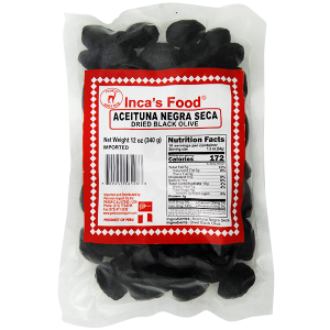 Inca's Food Dried Black Olives 12oz
