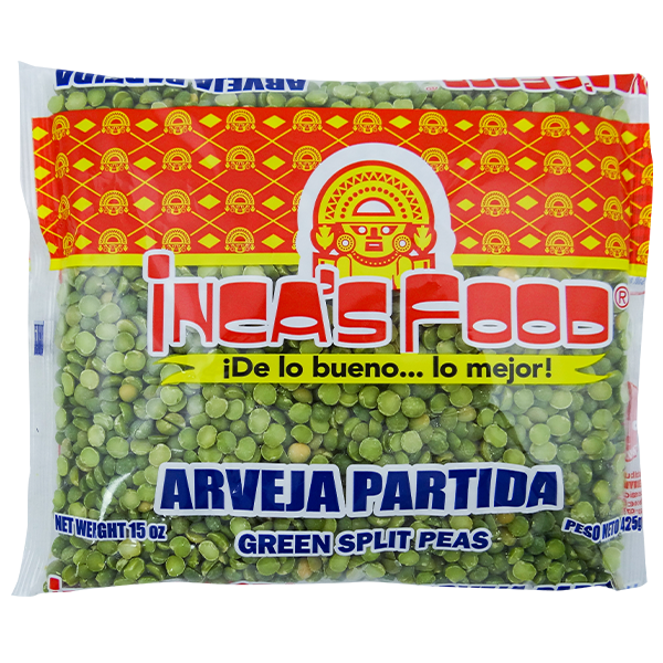Inca's Food Green Split Peas 15oz