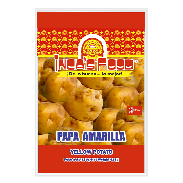 Inca's Food Precooked and Frozen Yellow Potato with Peel 15oz