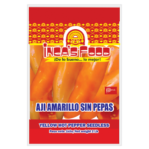 Inca's Food Yellow Hot Pepper - Seedless 4Lb
