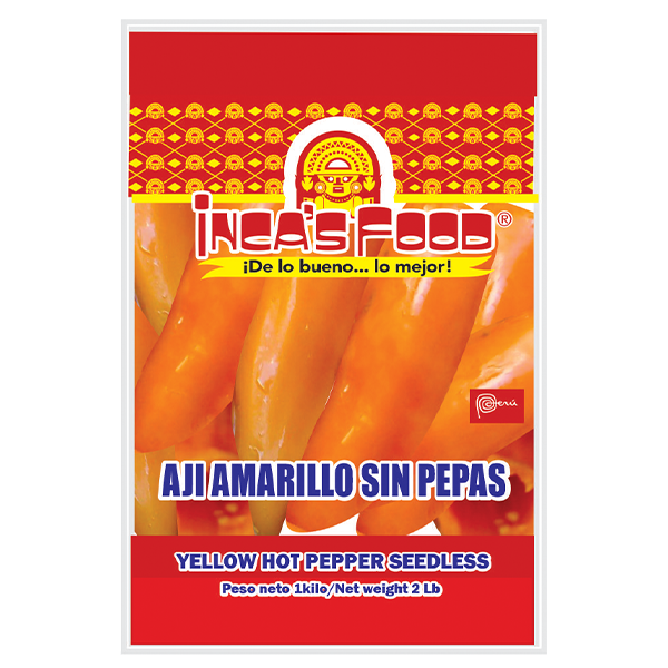 Inca's Food Yellow Hot Pepper - Seedless 4Lb