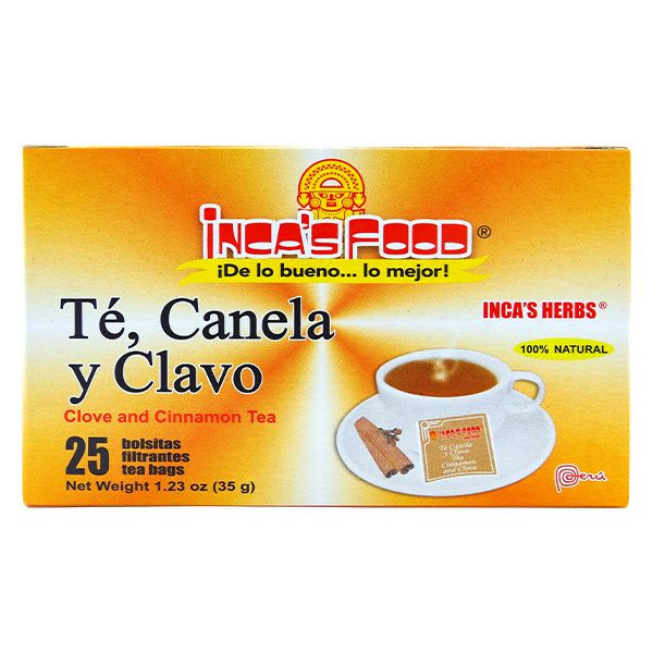 Inca's Herbs Clove and Cinnamon Tea 25Pk 1.23oz
