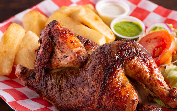 Rotisserie Chicken with Yuca Fries