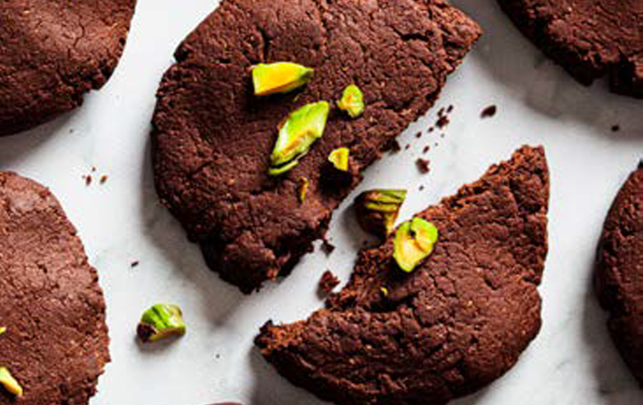 Double Chocolate Icebox Cookies with Aji and Chile