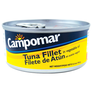 Campomar Tuna Fillets In Vegetable Oil 5.3oz (150g)