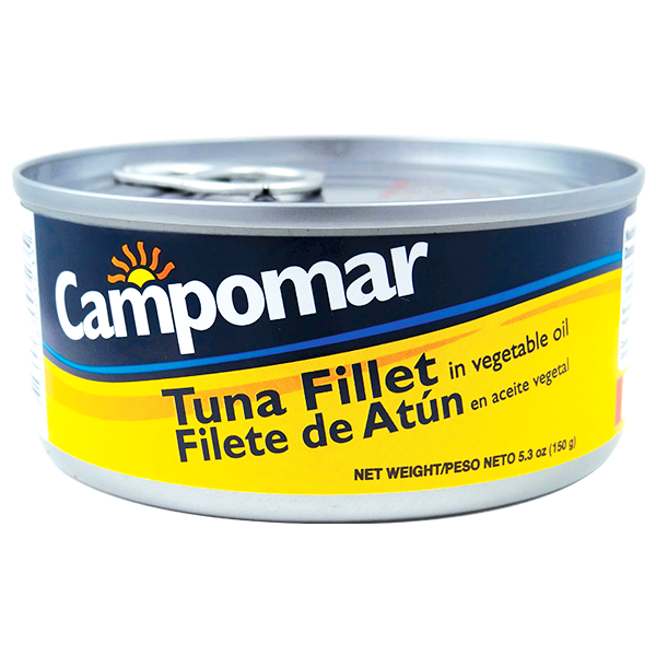 Campomar Tuna Fillets In Vegetable Oil 5.3oz (150g)