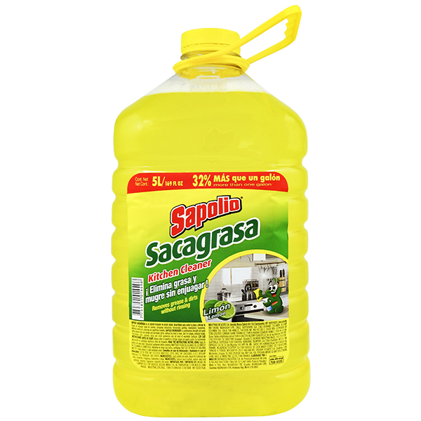 Sapolio Kitchen Cleaner - Lemon Sacagrasa 169 fl oz (5L)