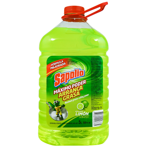 Sapolio Dishwash Grease Cutting Liquid - Lemon 169 fl oz (5L)